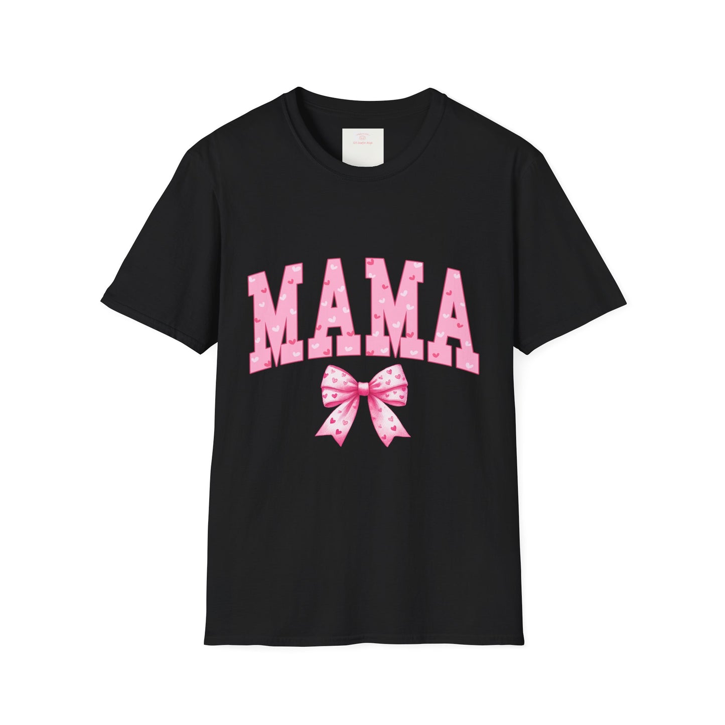 MAMA Shirt with Pink Coquette Bow  Cute Mom Shirt  Perfect Gift for Moms Perfect Gift for Mother's Day or Valentine's Day  Pink Heart Tee