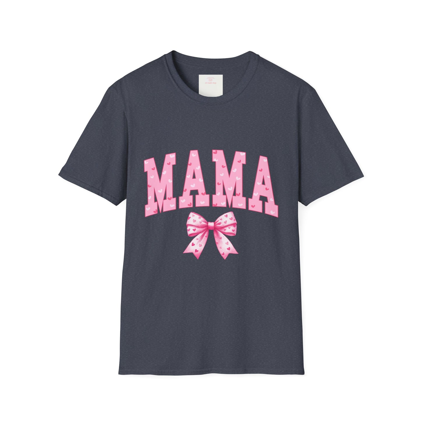 MAMA Shirt with Pink Coquette Bow  Cute Mom Shirt  Perfect Gift for Moms Perfect Gift for Mother's Day or Valentine's Day  Pink Heart Tee