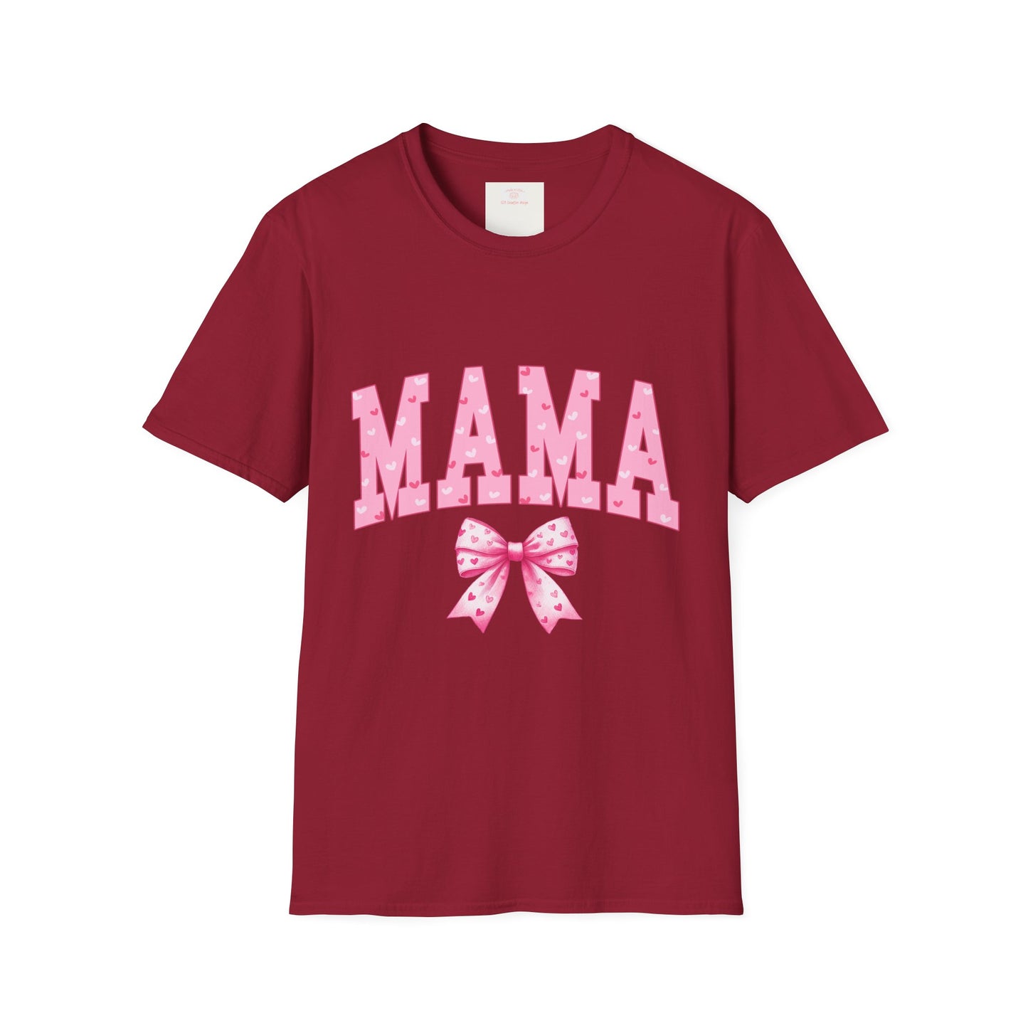 MAMA Shirt with Pink Coquette Bow  Cute Mom Shirt  Perfect Gift for Moms Perfect Gift for Mother's Day or Valentine's Day  Pink Heart Tee