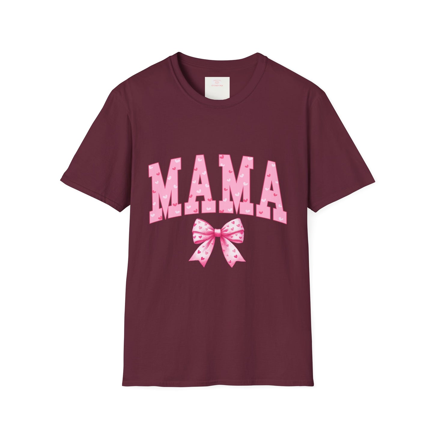 MAMA Shirt with Pink Coquette Bow  Cute Mom Shirt  Perfect Gift for Moms Perfect Gift for Mother's Day or Valentine's Day  Pink Heart Tee