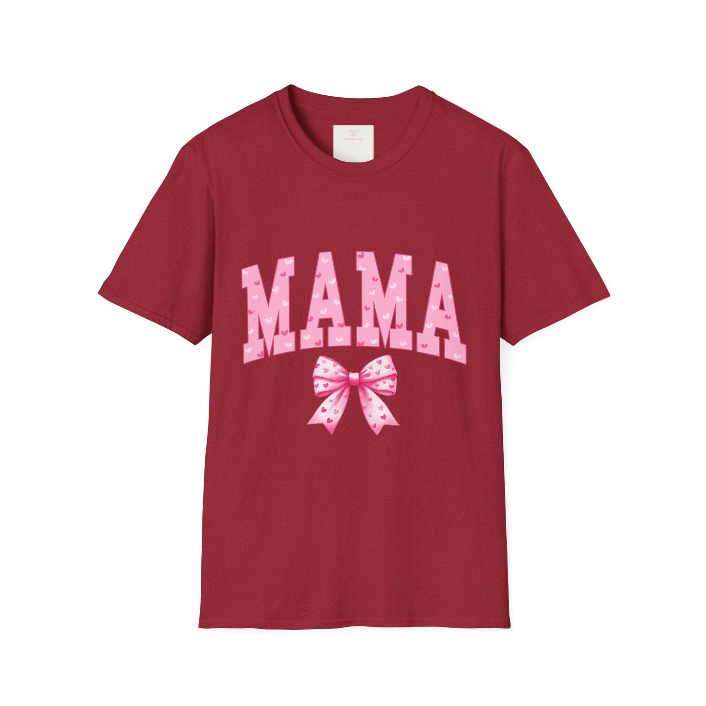MAMA Shirt with Pink Coquette Bow  Cute Mom Shirt  Perfect Gift for Moms Perfect Gift for Mother's Day or Valentine's Day  Pink Heart Tee