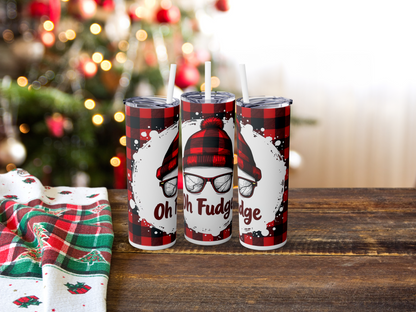 Oh Fudge Christmas Tumbler - A Christmas Story Quote, Funny Holiday, Xmas Tumbler, Gift for Movie Lovers, Festive Drinkware