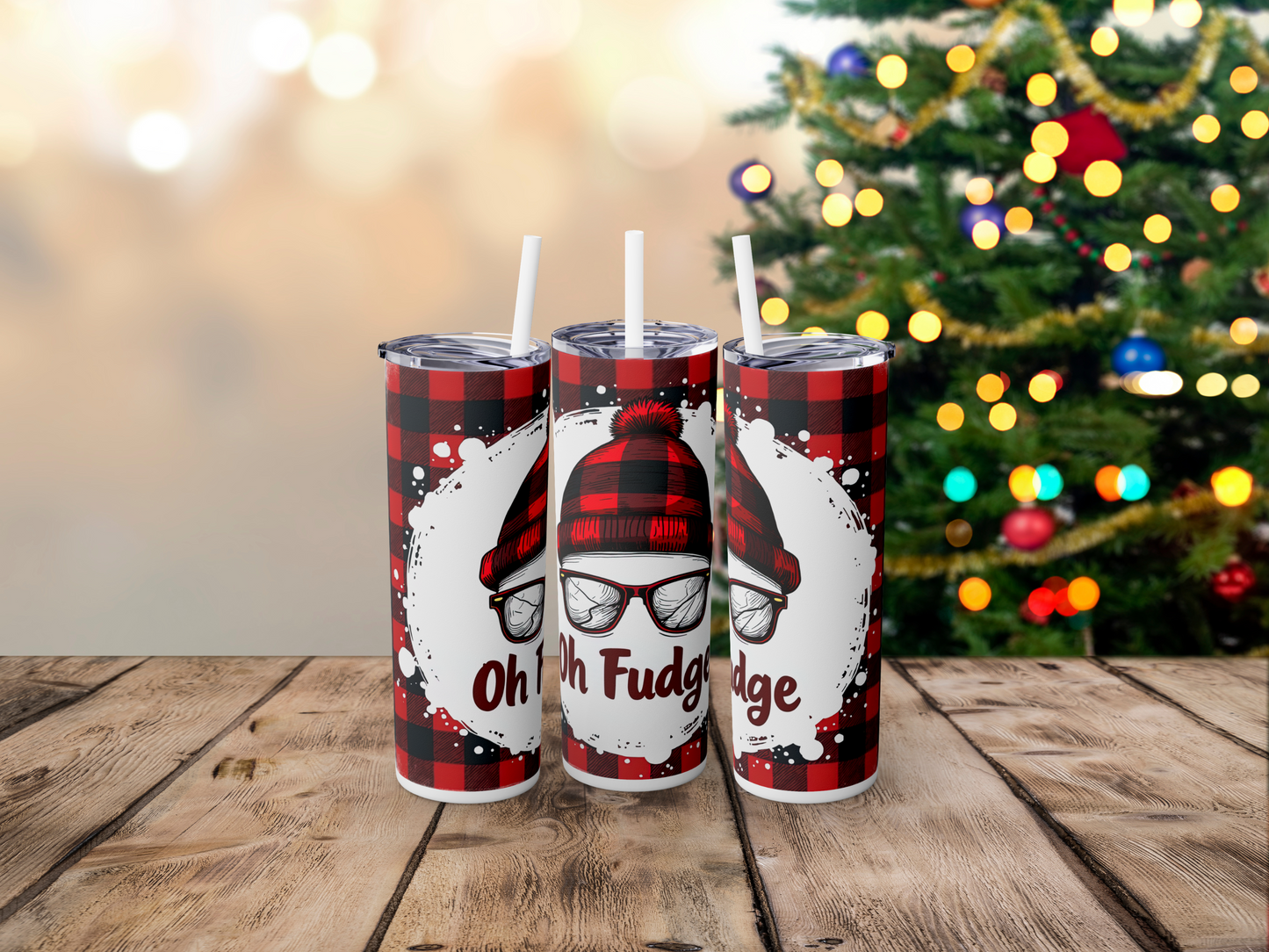 Oh Fudge Christmas Tumbler - A Christmas Story Quote, Funny Holiday, Xmas Tumbler, Gift for Movie Lovers, Festive Drinkware
