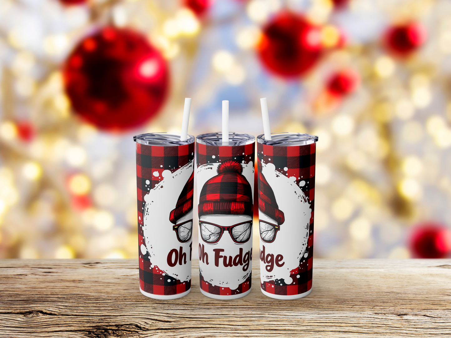 Oh Fudge Christmas Tumbler - A Christmas Story Quote, Funny Holiday, Xmas Tumbler, Gift for Movie Lovers, Festive Drinkware