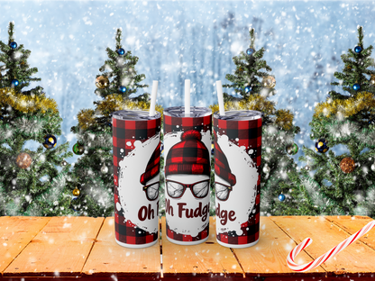 Oh Fudge Christmas Tumbler - A Christmas Story Quote, Funny Holiday, Xmas Tumbler, Gift for Movie Lovers, Festive Drinkware