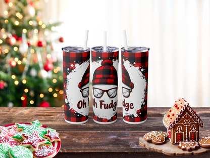 Oh Fudge Christmas Tumbler - A Christmas Story Quote, Funny Holiday, Xmas Tumbler, Gift for Movie Lovers, Festive Drinkware